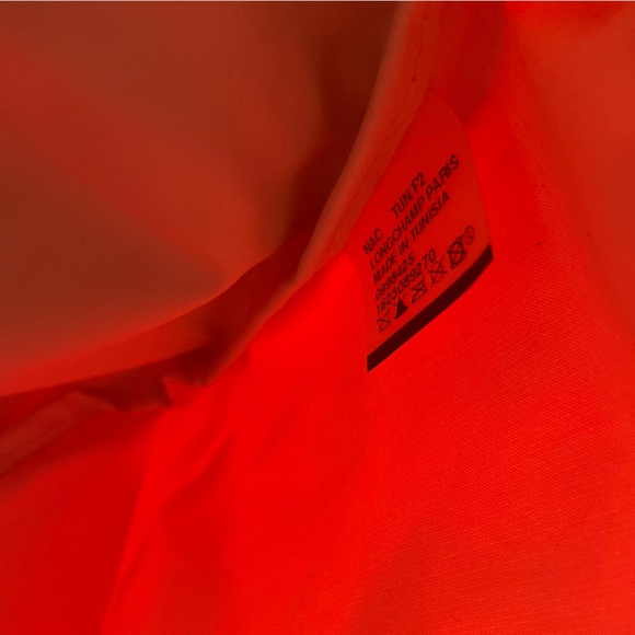 Longchamp Medium Le Pliage Red Bag Tote - Picture 7 of 11